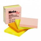 NOTEFIX SELF-STICK NOTES 76/76mm NEON PACK 4