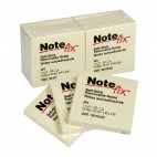 NoteFix SELF-STICK NOTES YELLOW 76X76mm-PACK OF 12
